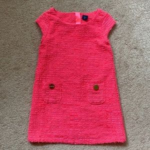 GAP Hot pink coral boucle dress